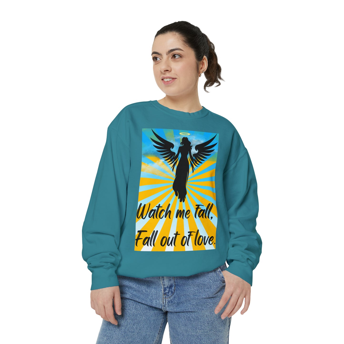 FALL OUT OF LOVE  Unisex Garment-Dyed Sweatshirt