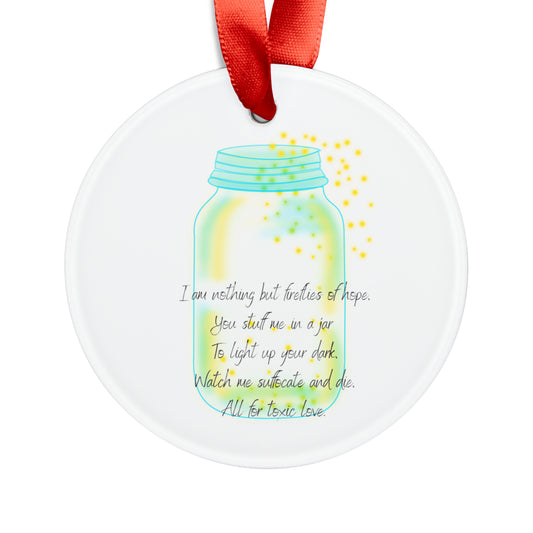 FIREFLIES OF HOPE Acrylic Ornament with Ribbon