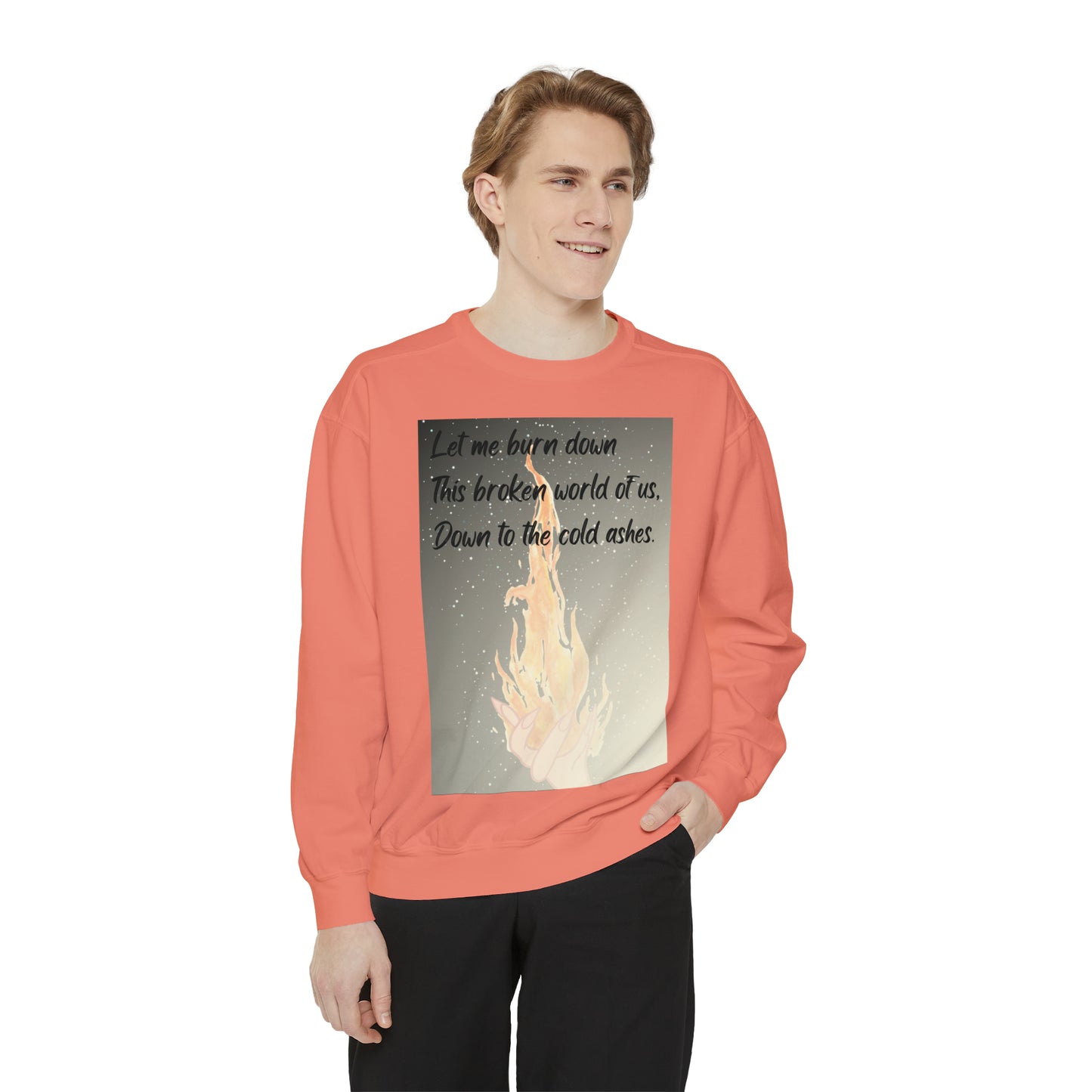 DOWN TO THE ASHES  Unisex Garment-Dyed Sweatshirt