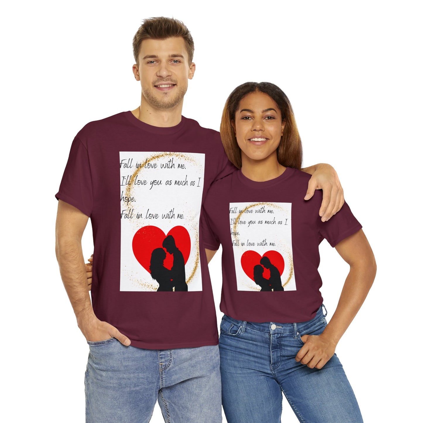 FALL IN LOVE WITH ME Unisex Heavy Cotton Tee