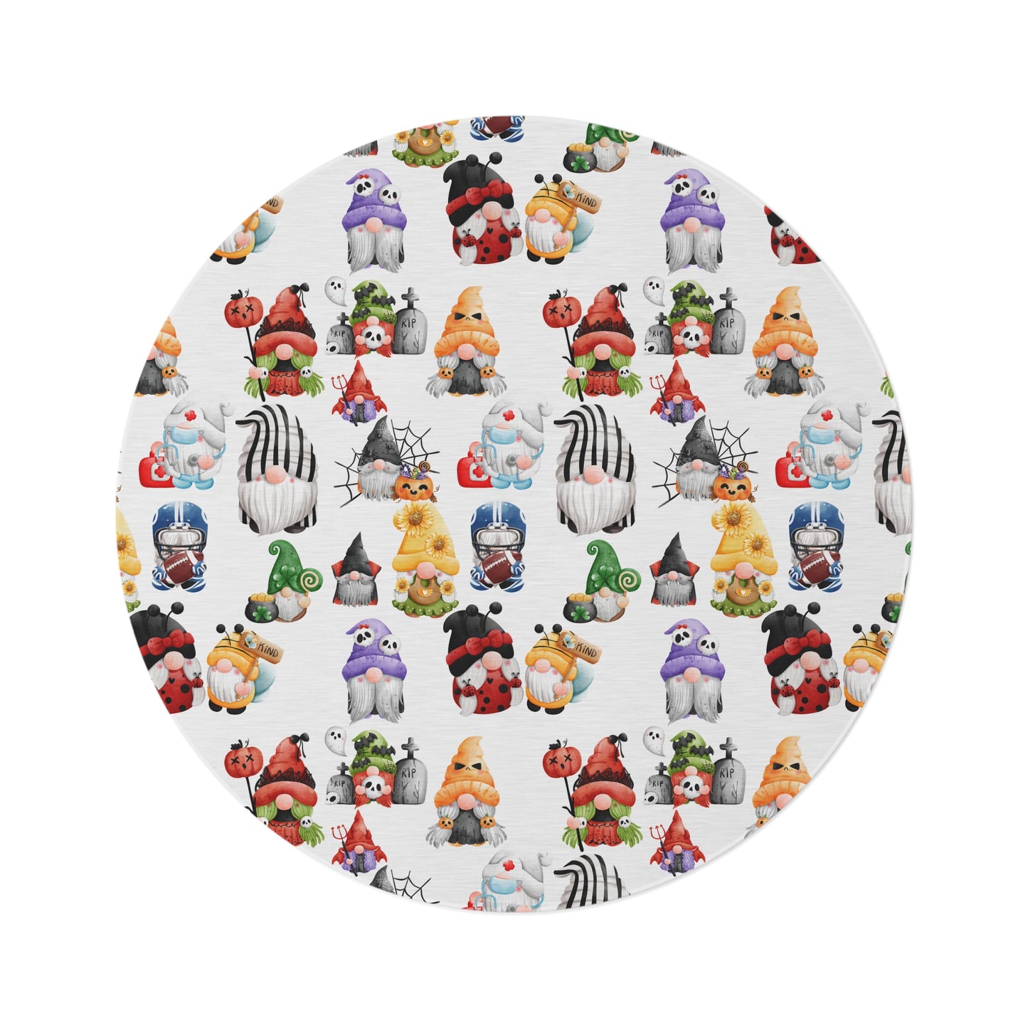 GNOMES OF HALLOWEEN Round Rug