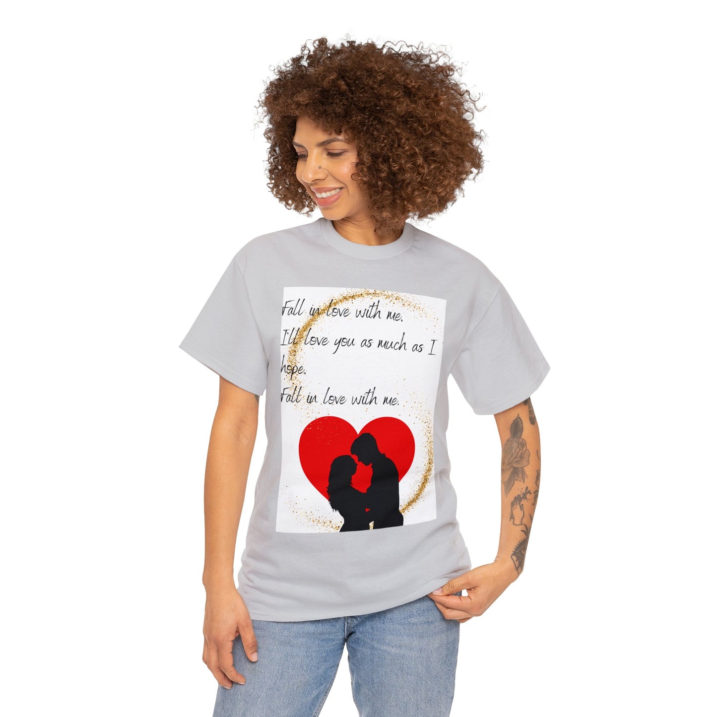 FALL IN LOVE WITH ME Unisex Heavy Cotton Tee