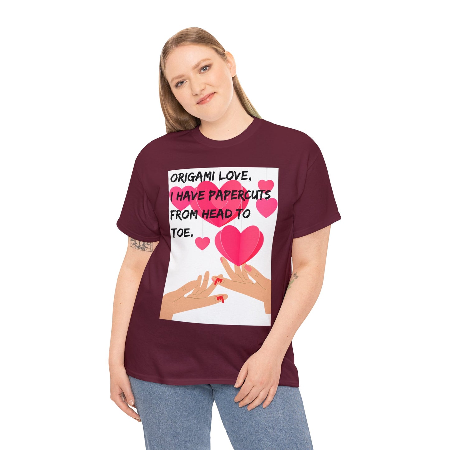 ORIGAME LOVE Unisex Heavy Cotton Tee