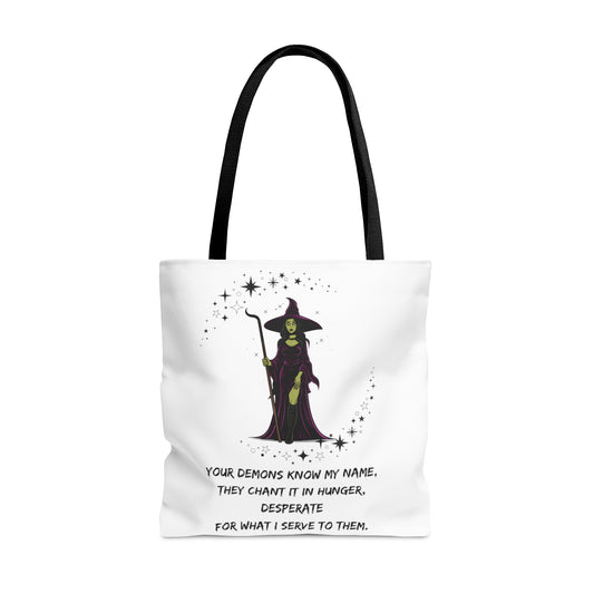 YOUR DEMONS KNOW MY NAME V1  Tote Bag (AOP)