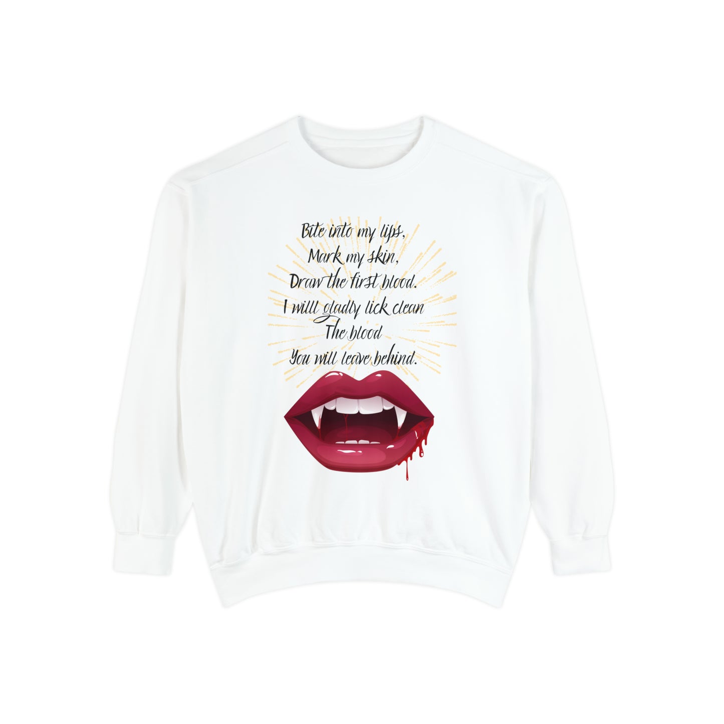 HALLOWEEN KISS Unisex Garment-Dyed Sweatshirt