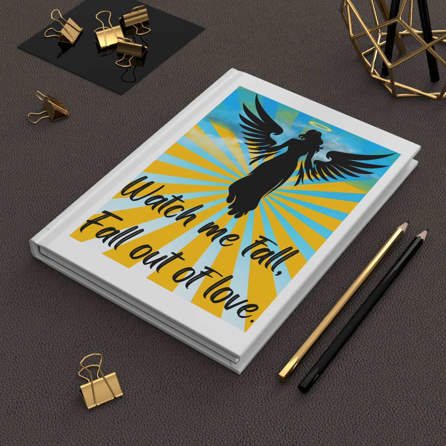 FALL OUT OF LOVE  Hardcover Journal Matte
