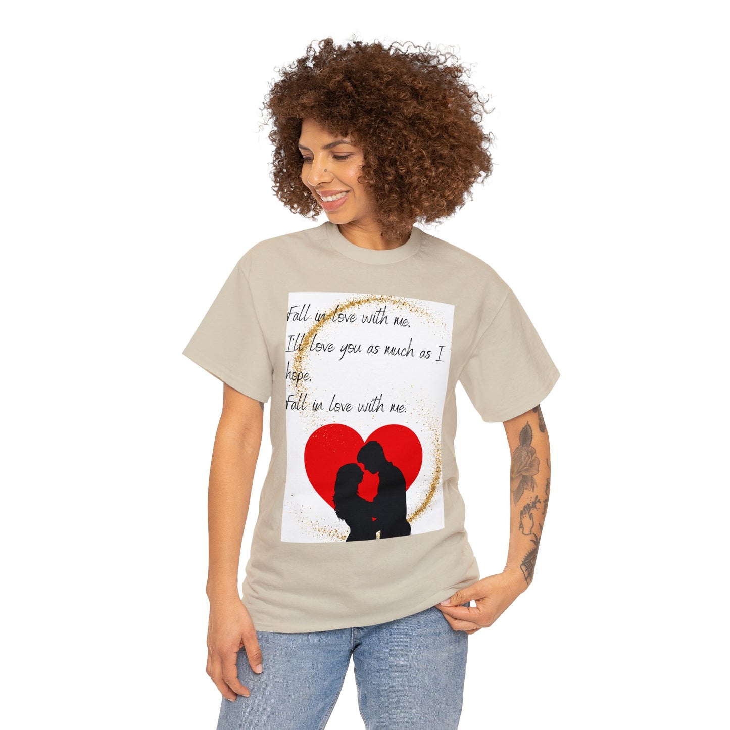 FALL IN LOVE WITH ME Unisex Heavy Cotton Tee