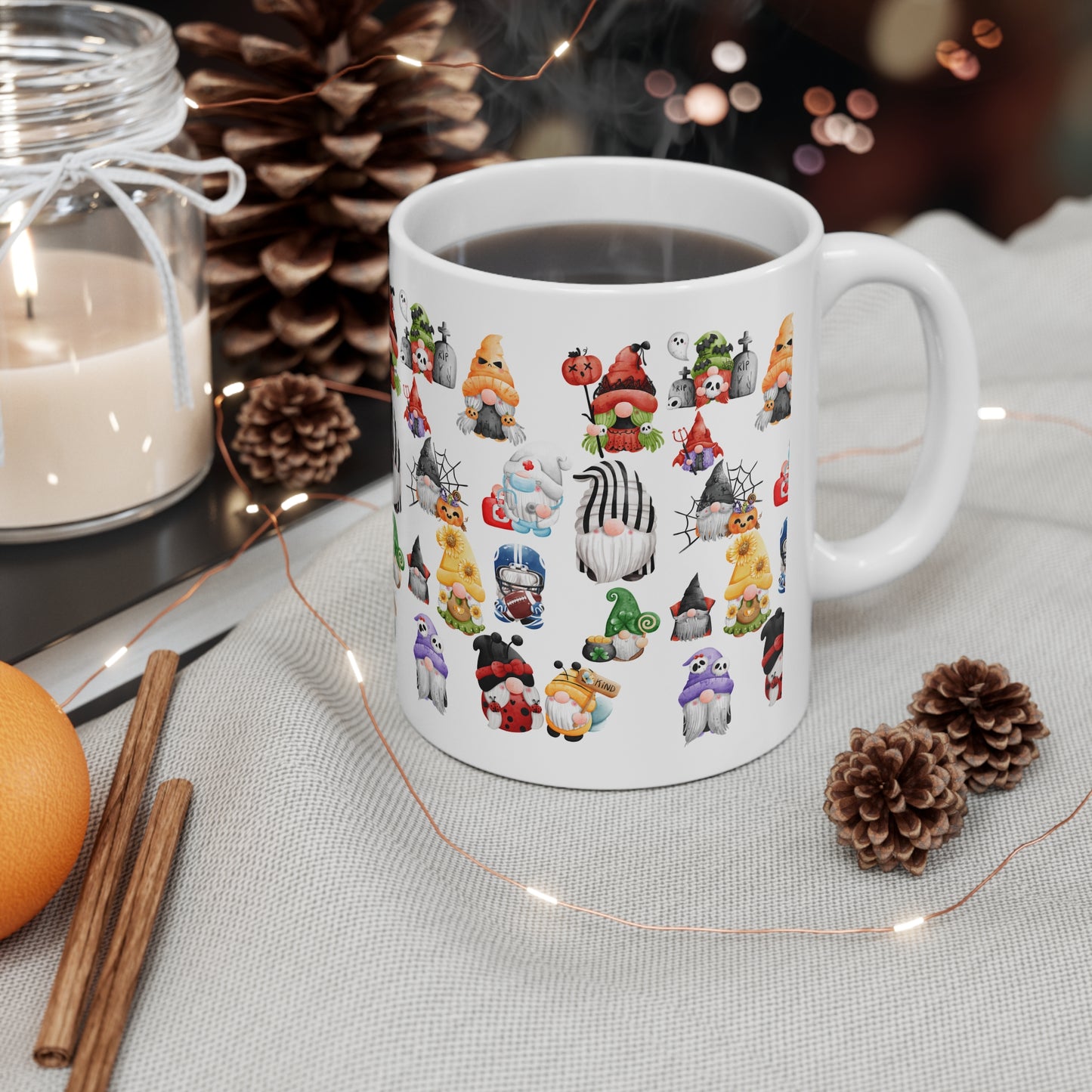 GNOMES OF HALLOWEEN Ceramic Mug 11oz