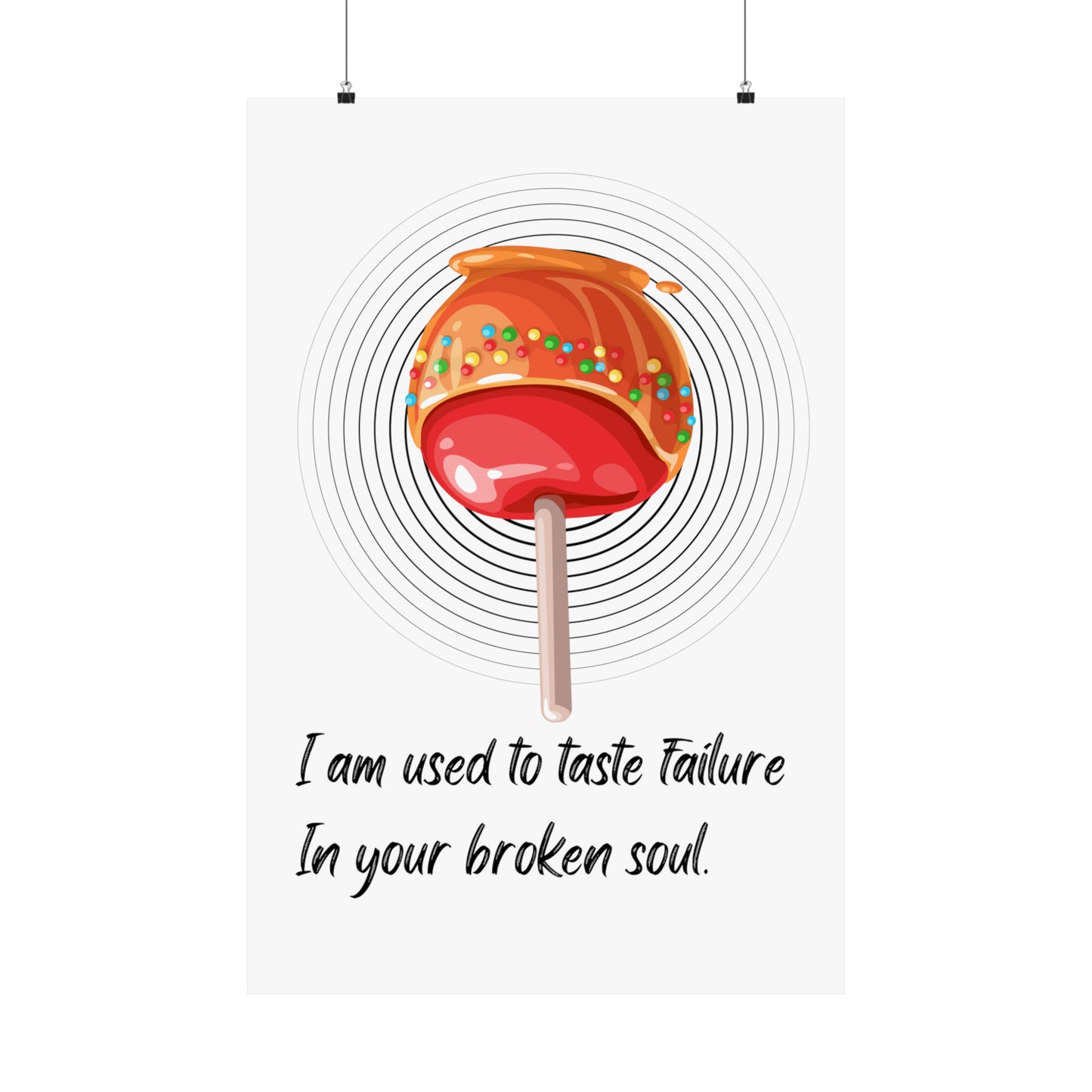 APPLE CANDY FAILURE  Matte Vertical Posters