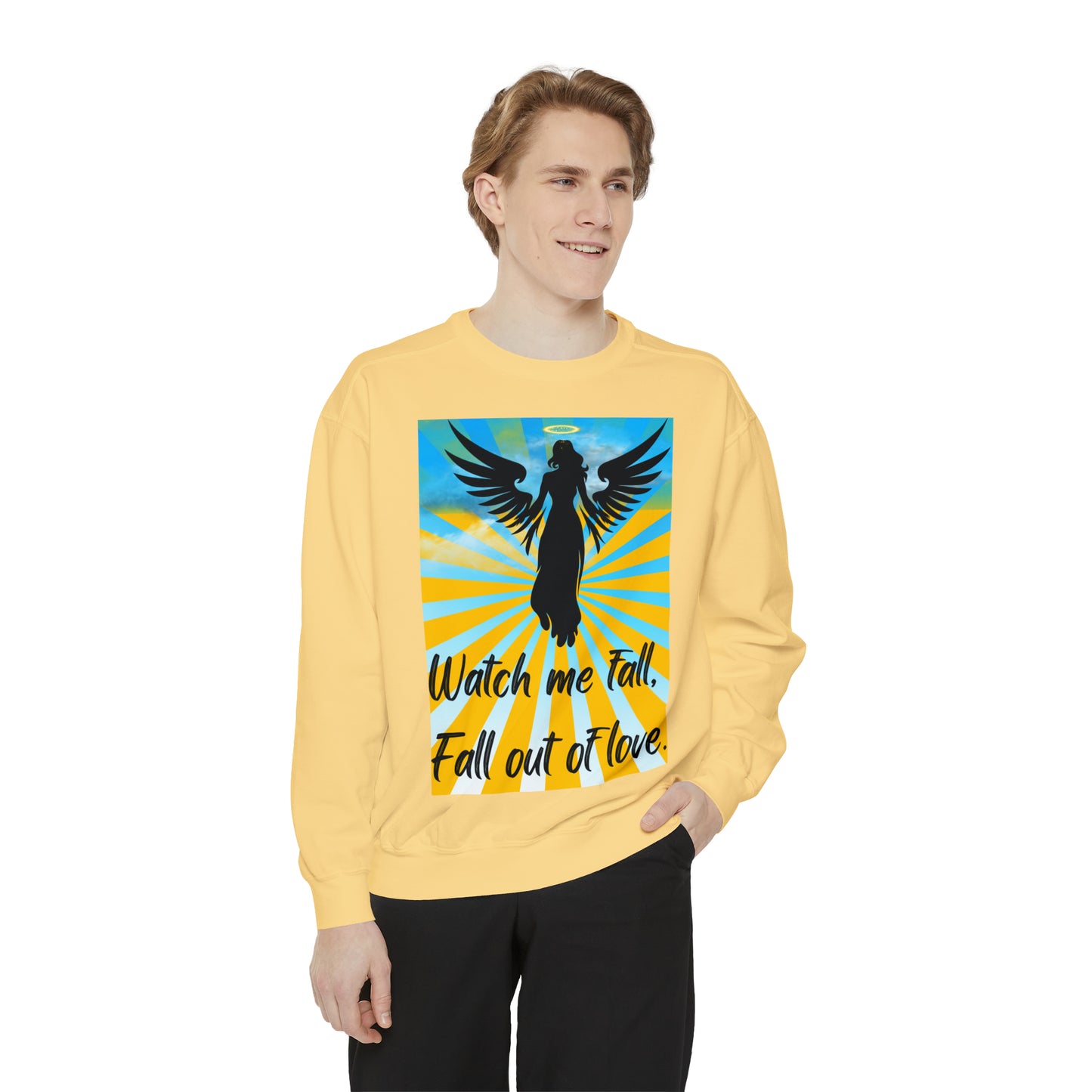 FALL OUT OF LOVE  Unisex Garment-Dyed Sweatshirt
