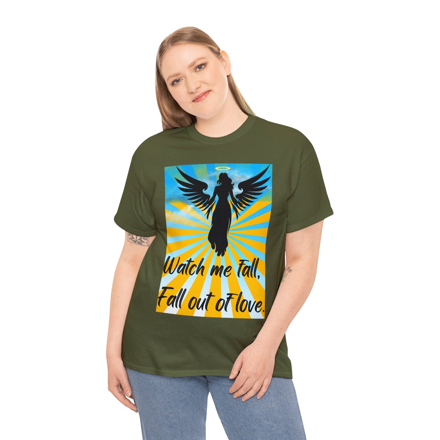 FALL OUT OF LOVE Unisex Heavy Cotton Tee