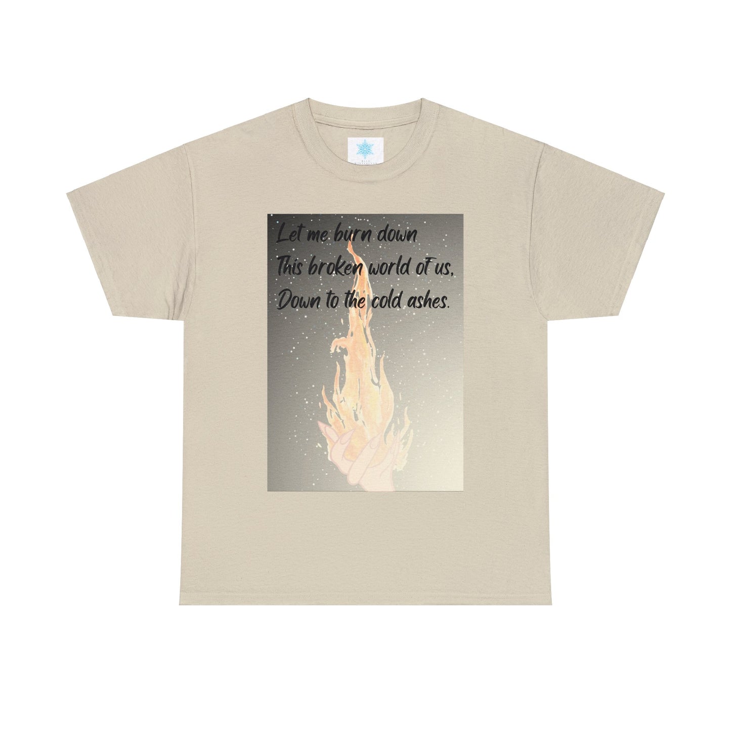DOWN TO THE ASHES  Unisex Heavy Cotton Tee