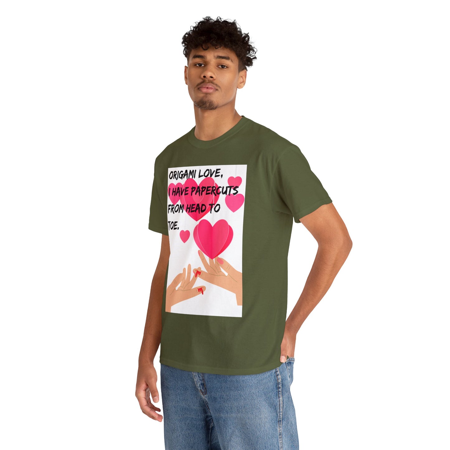 ORIGAME LOVE Unisex Heavy Cotton Tee