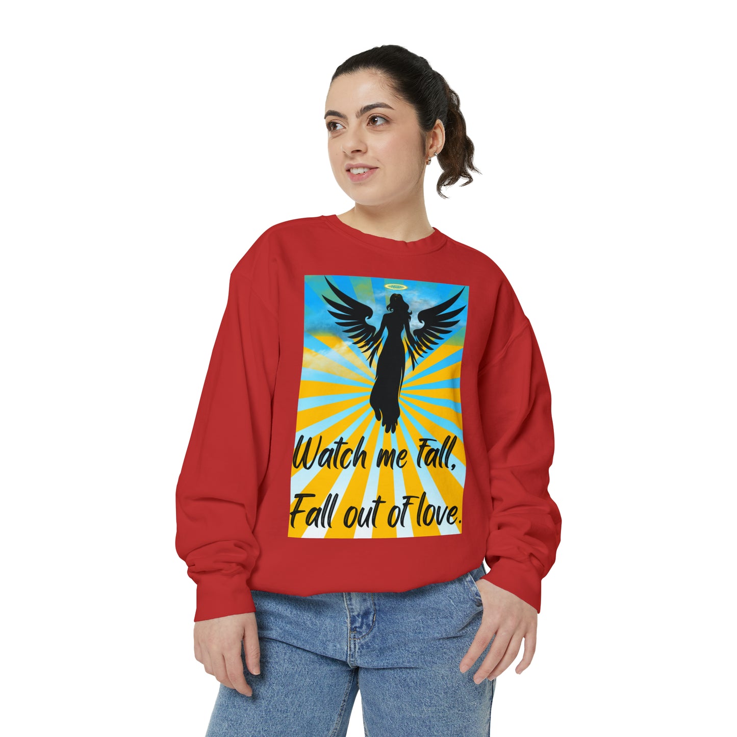FALL OUT OF LOVE  Unisex Garment-Dyed Sweatshirt