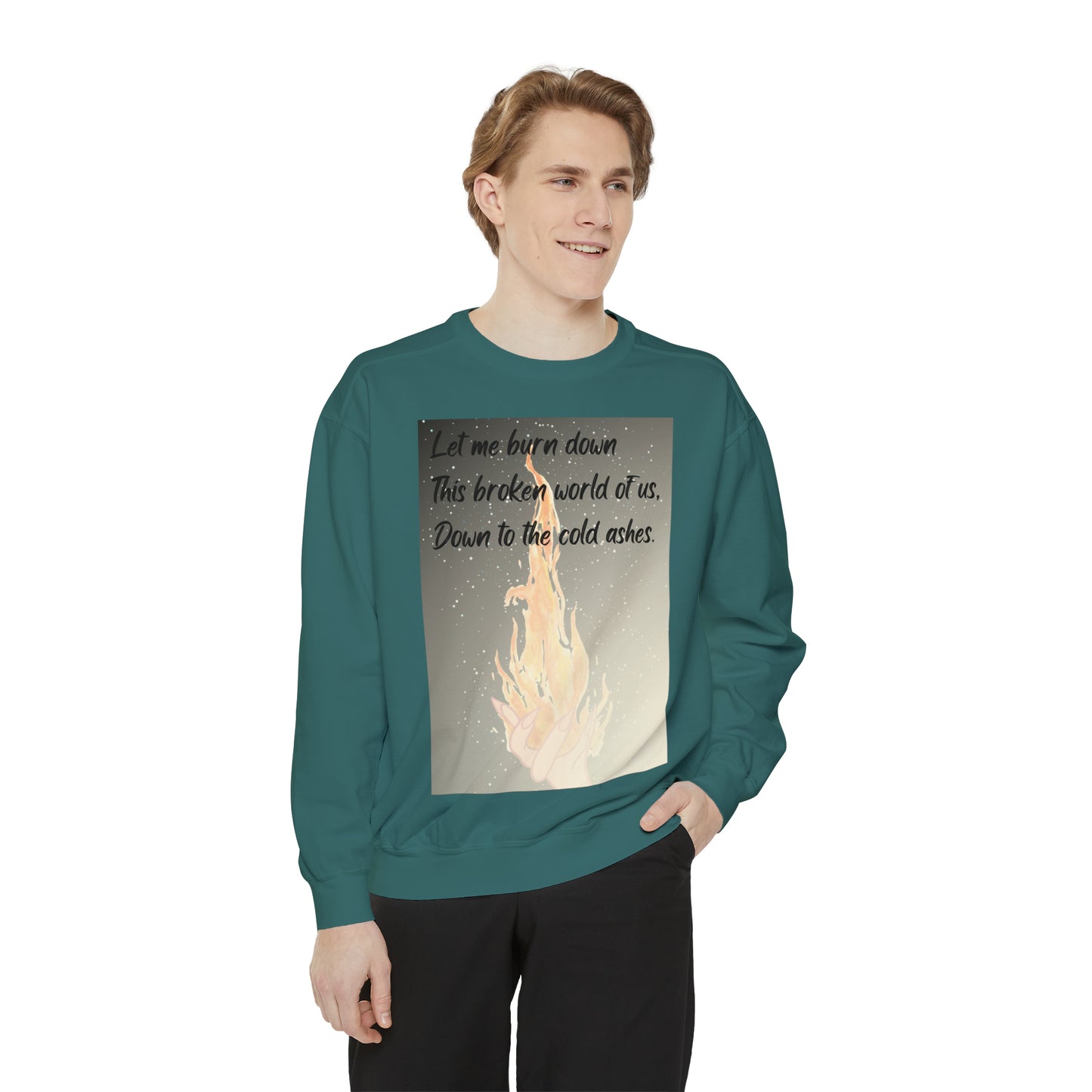 DOWN TO THE ASHES  Unisex Garment-Dyed Sweatshirt