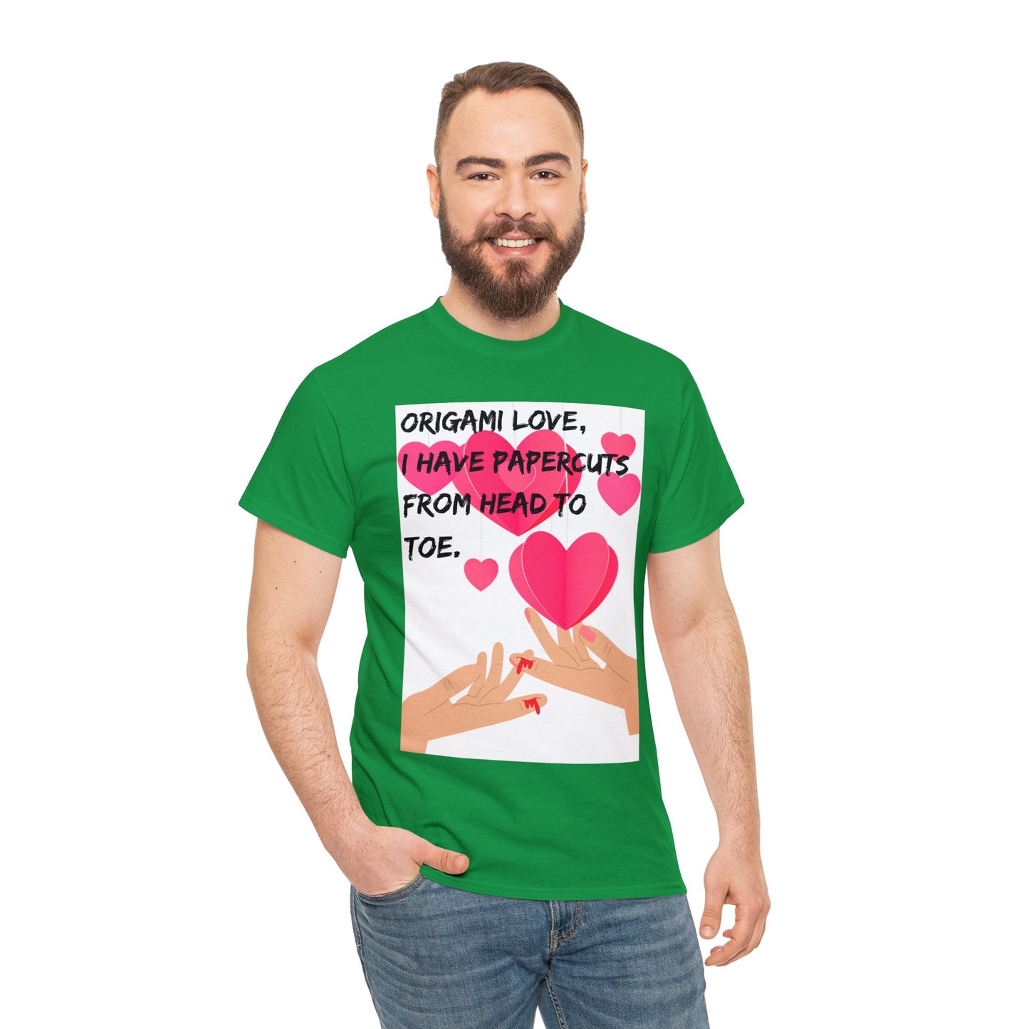 ORIGAME LOVE Unisex Heavy Cotton Tee