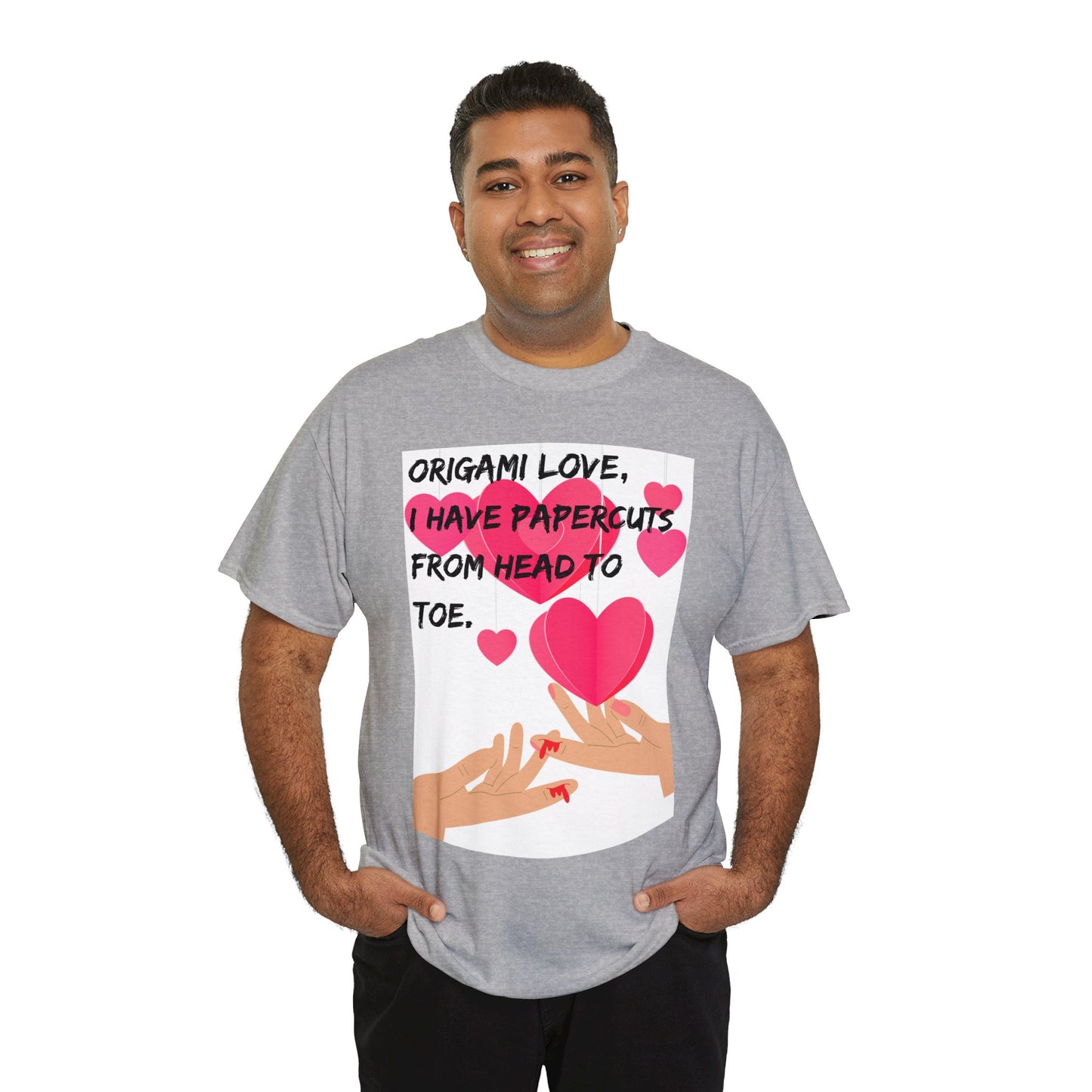 ORIGAME LOVE Unisex Heavy Cotton Tee