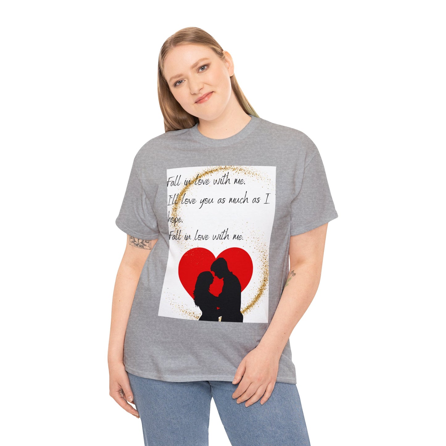 FALL IN LOVE WITH ME Unisex Heavy Cotton Tee