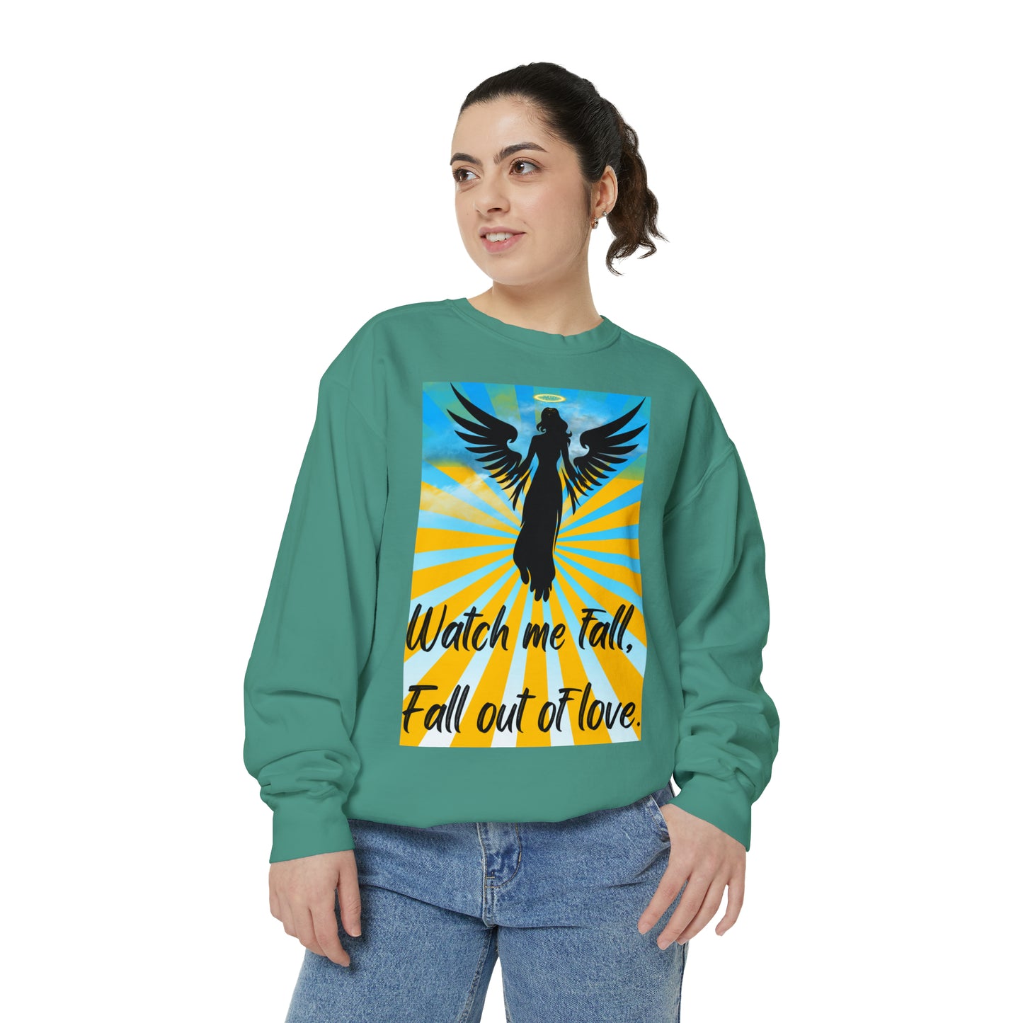 FALL OUT OF LOVE  Unisex Garment-Dyed Sweatshirt
