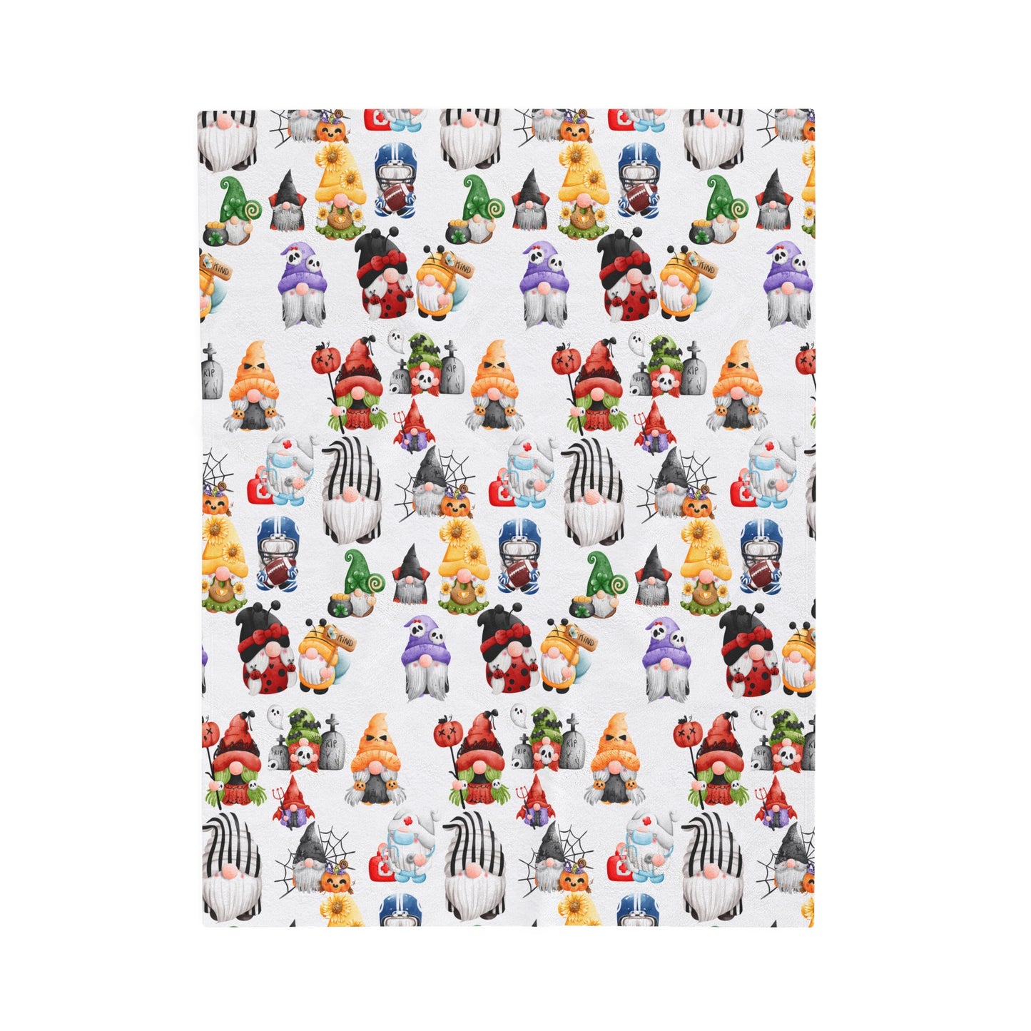 GNOMES IN HALLOWEEN Velveteen Plush Blanket