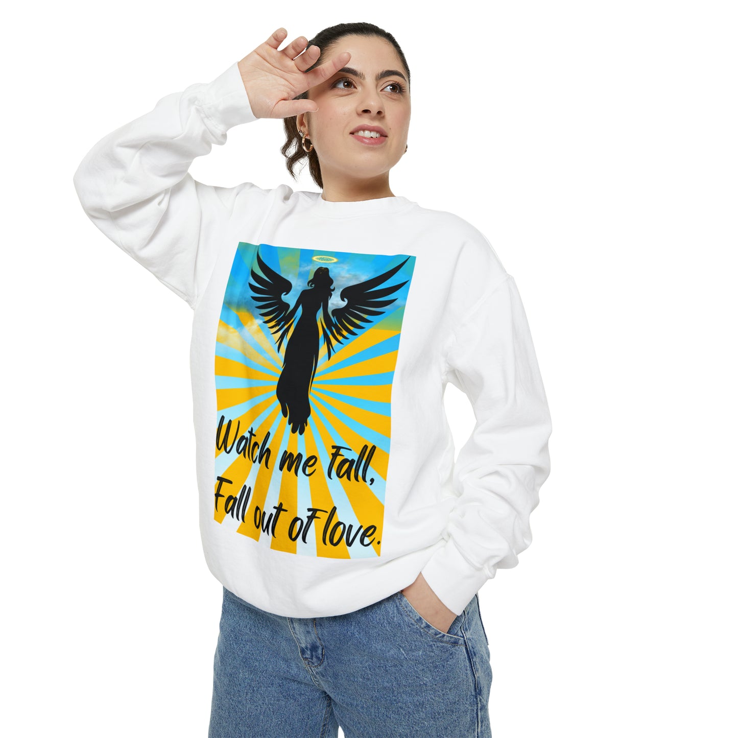 FALL OUT OF LOVE  Unisex Garment-Dyed Sweatshirt