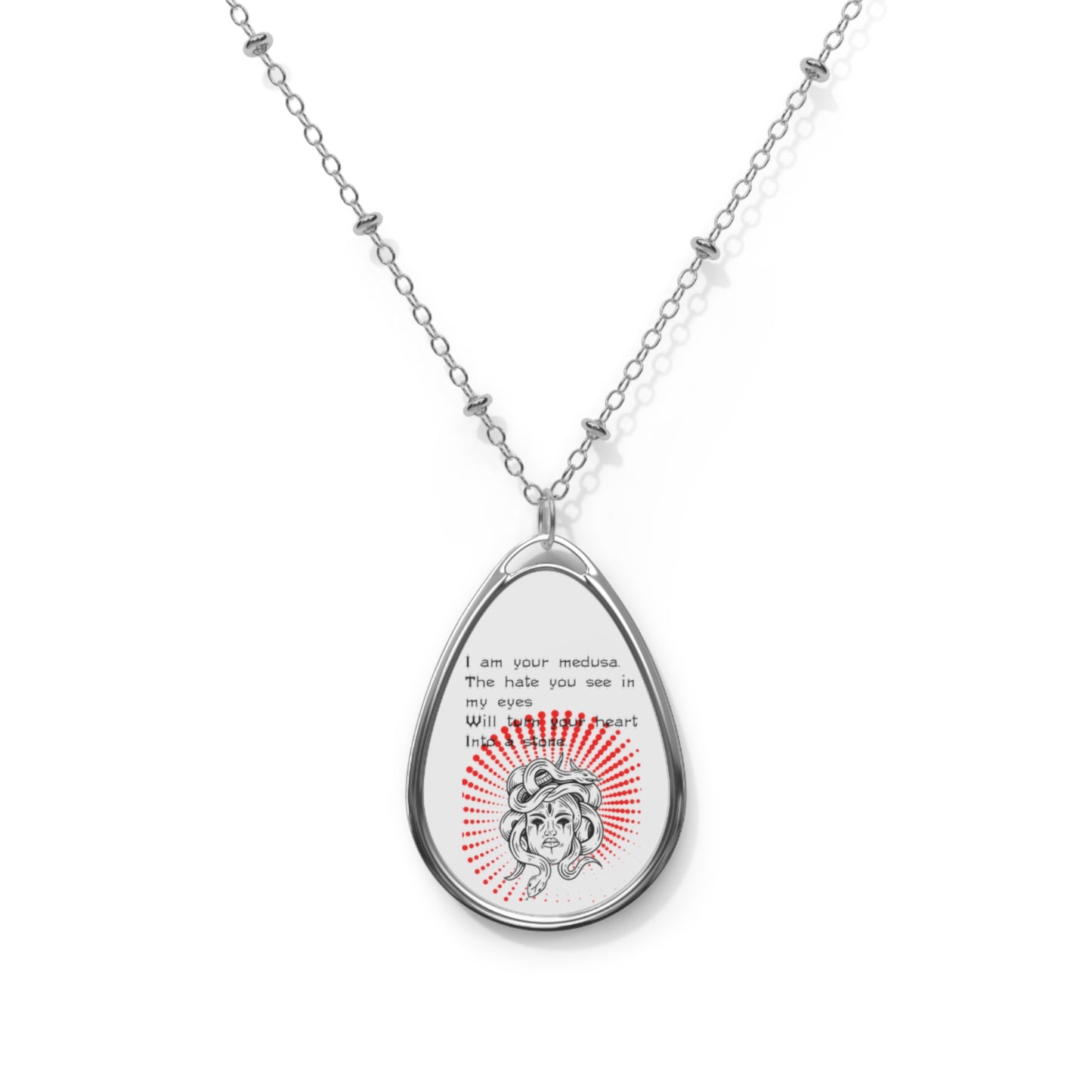 MEDUSA TALES  Oval Necklace