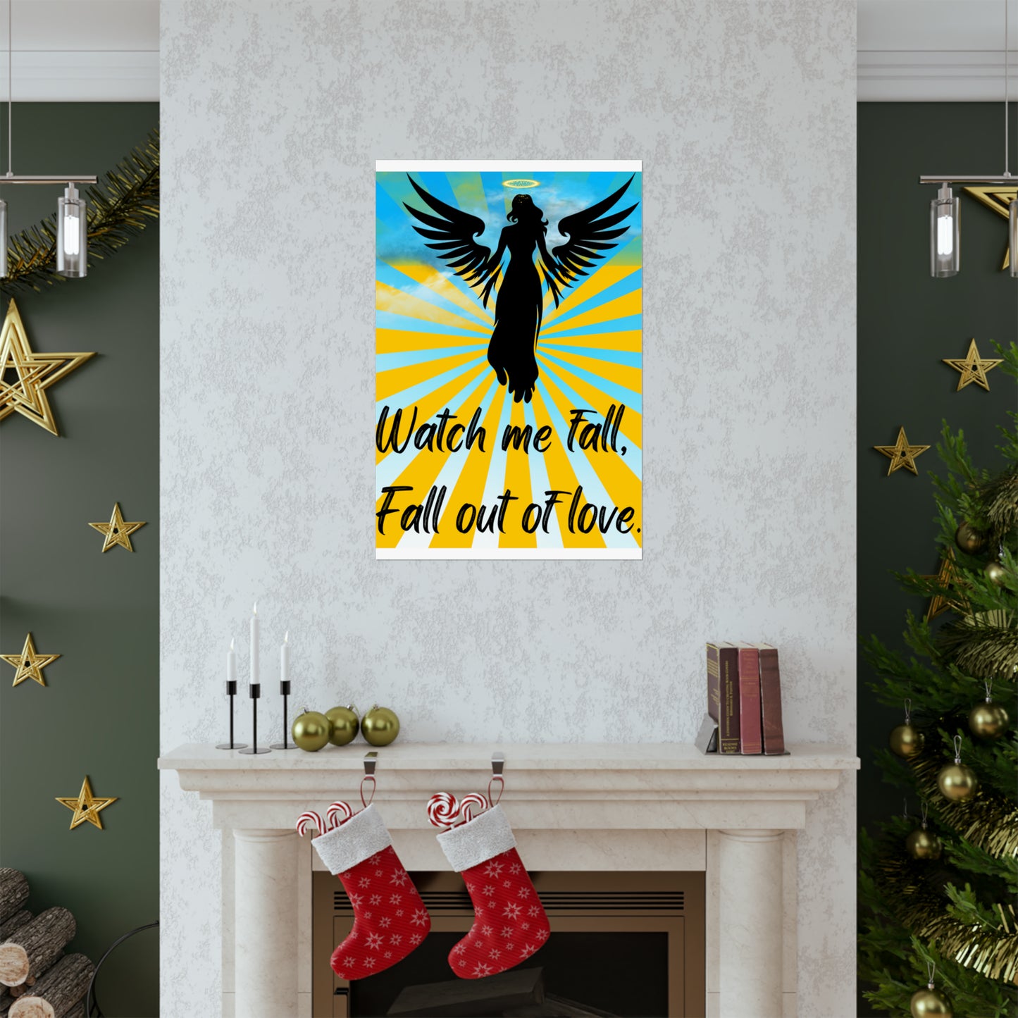 FALL OUT OF LOVE  Matte Vertical Posters