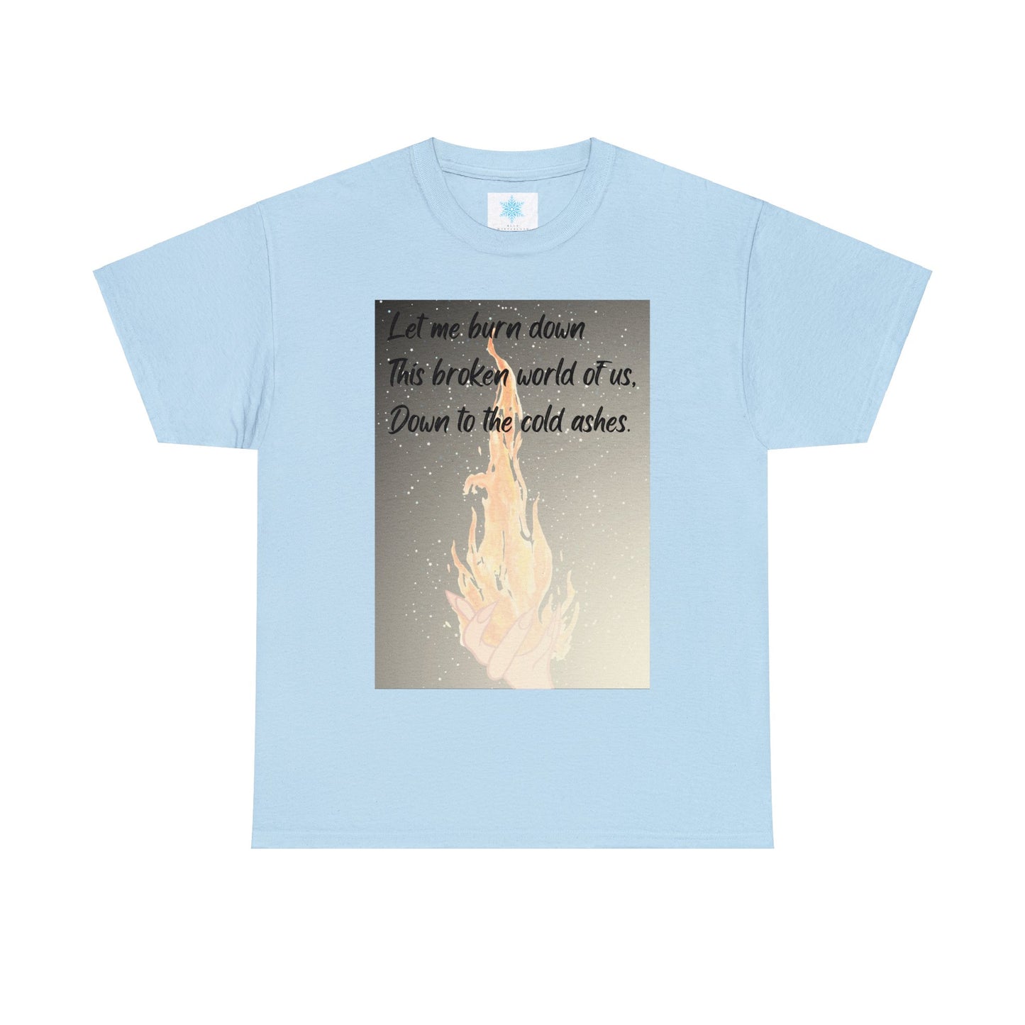 DOWN TO THE ASHES  Unisex Heavy Cotton Tee