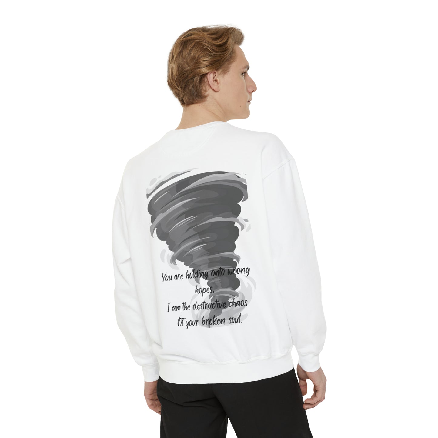 DESTRUCTIVE CHAOS Unisex Garment-Dyed Sweatshirt