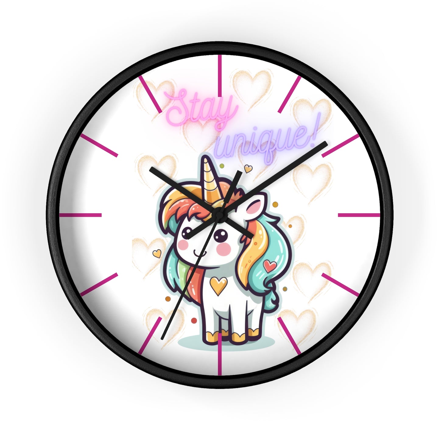 STAY UNIQUE LOVE Wall Clock