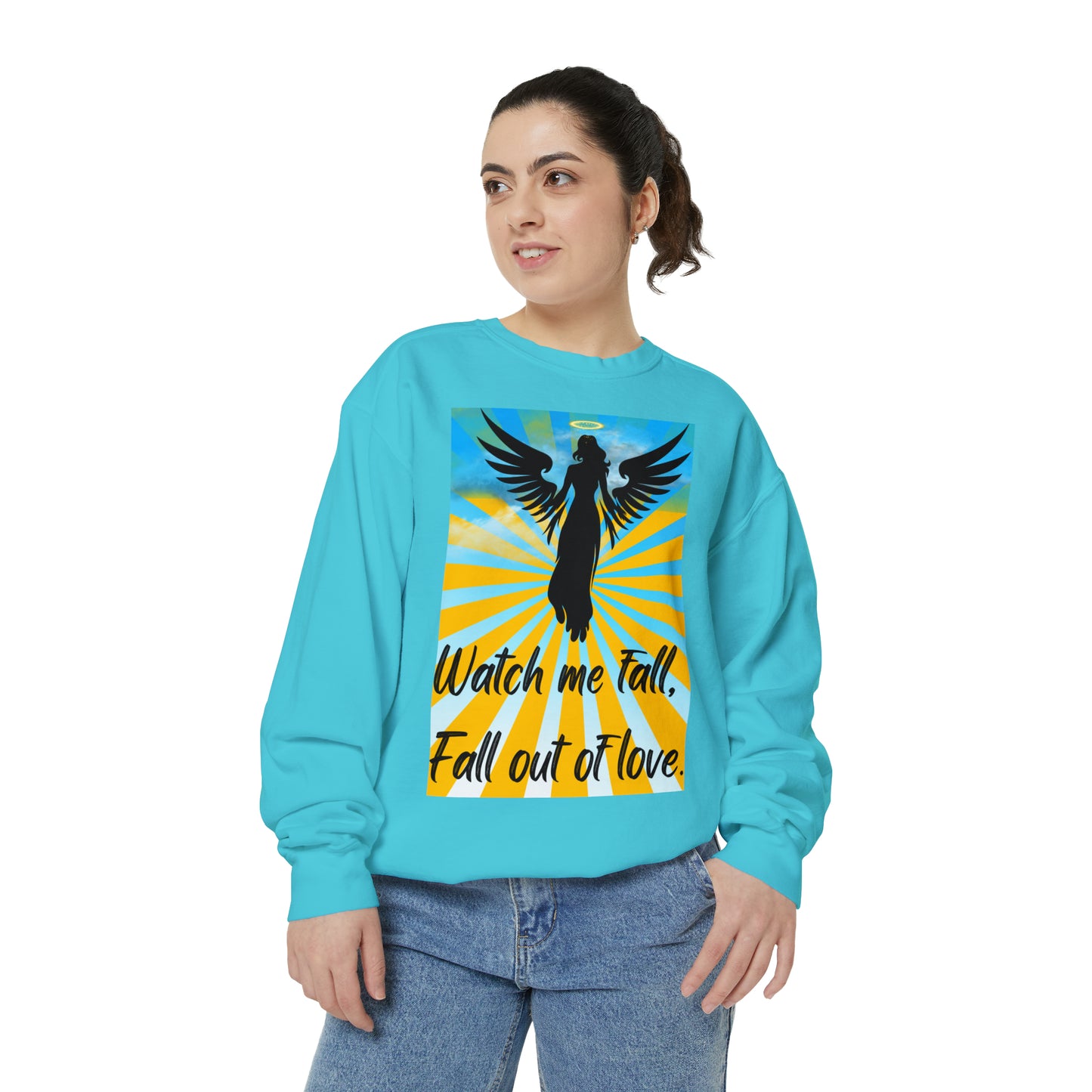 FALL OUT OF LOVE  Unisex Garment-Dyed Sweatshirt
