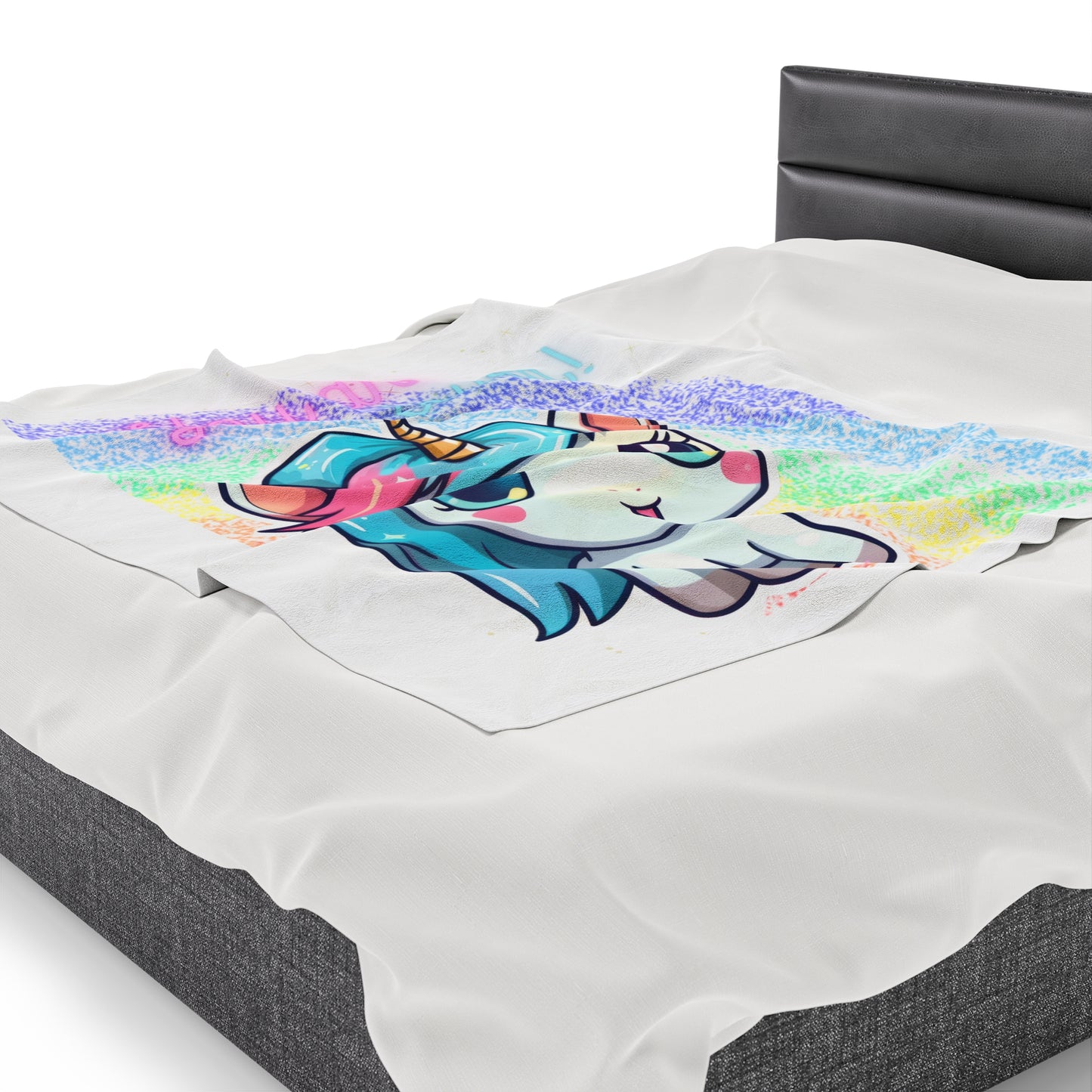 YOU ARE LOVED UNICORN LOVE Velveteen Plush Blanket