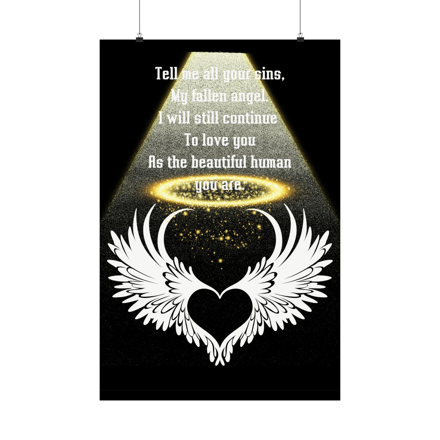 FALLEN ANGEL  Matte Vertical Posters