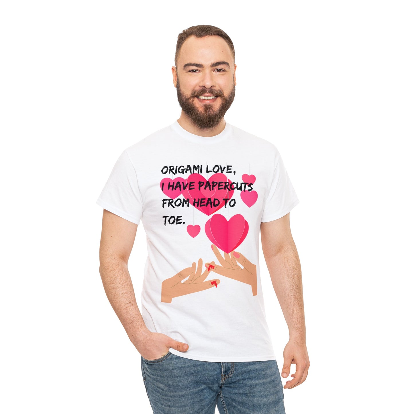 ORIGAME LOVE Unisex Heavy Cotton Tee