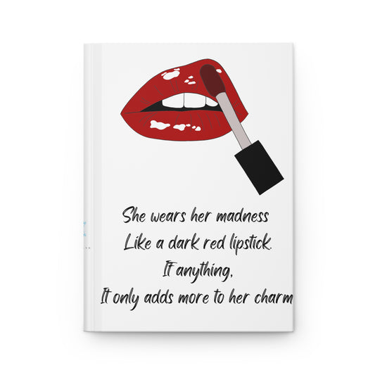 MADNESS LIPSTICK Hardcover Journal Matte