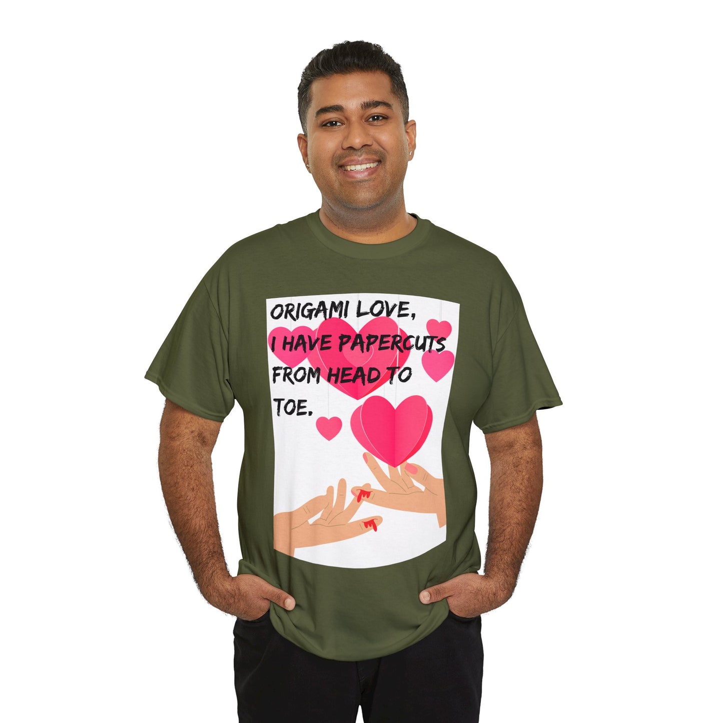 ORIGAME LOVE Unisex Heavy Cotton Tee