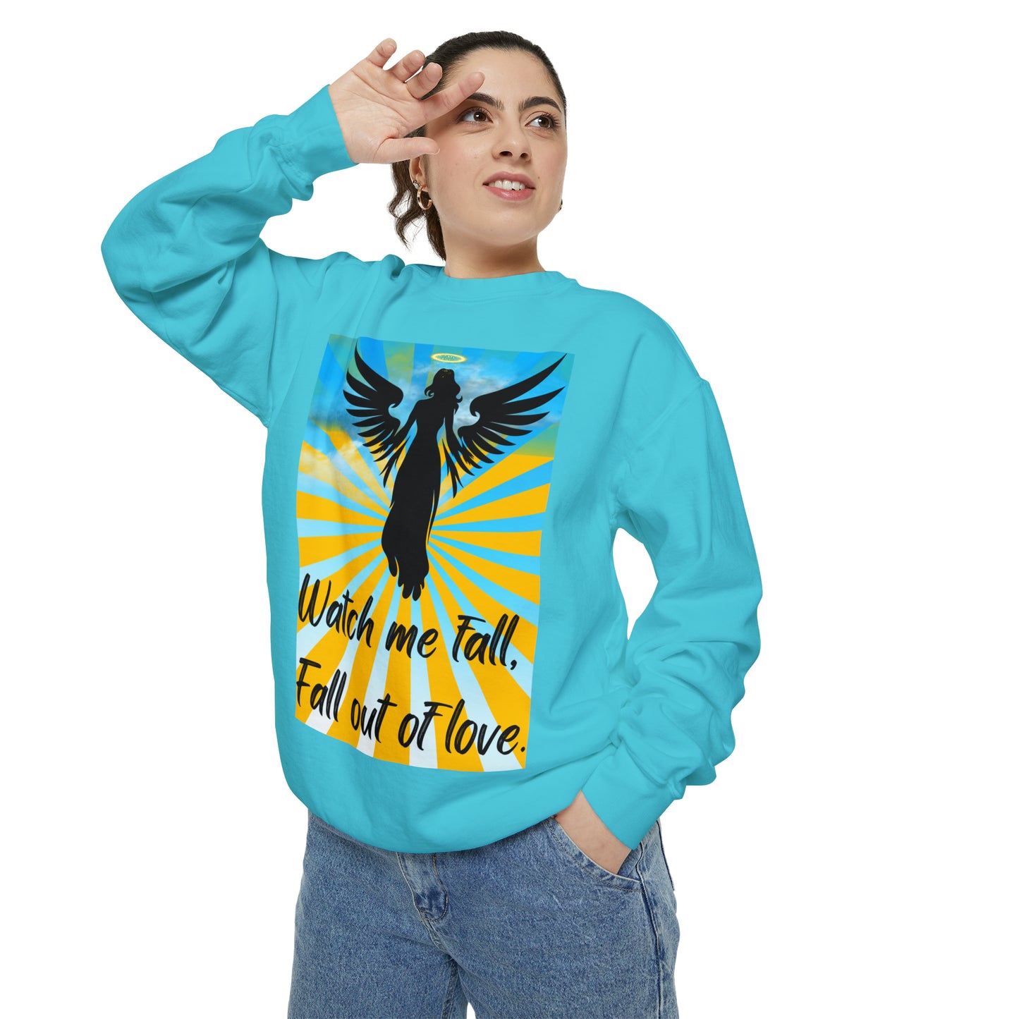 FALL OUT OF LOVE  Unisex Garment-Dyed Sweatshirt