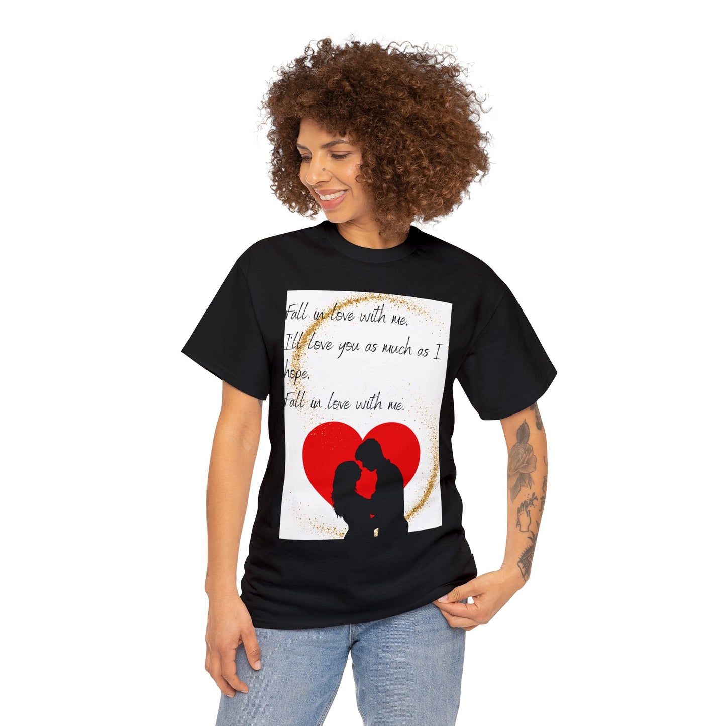 FALL IN LOVE WITH ME Unisex Heavy Cotton Tee