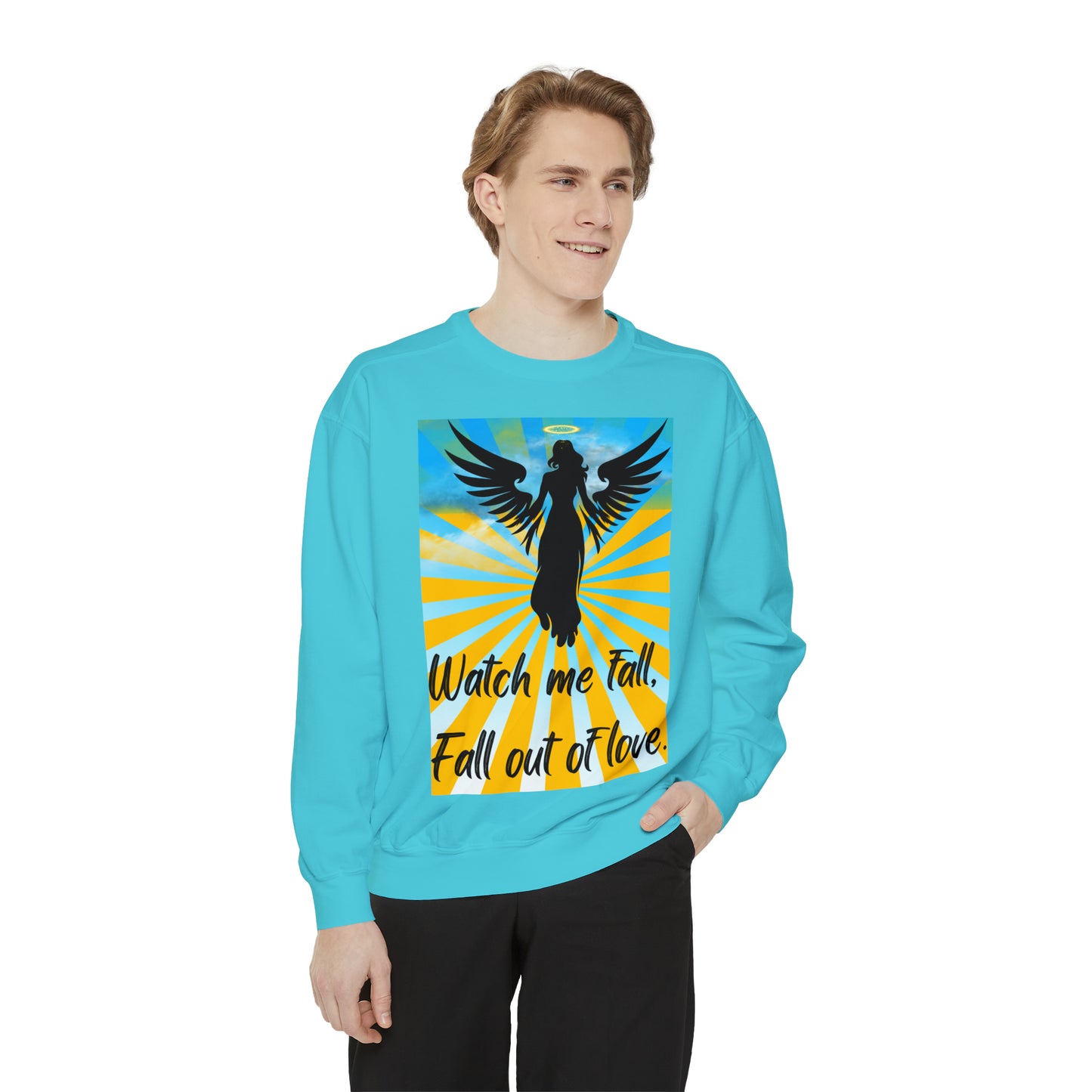 FALL OUT OF LOVE  Unisex Garment-Dyed Sweatshirt