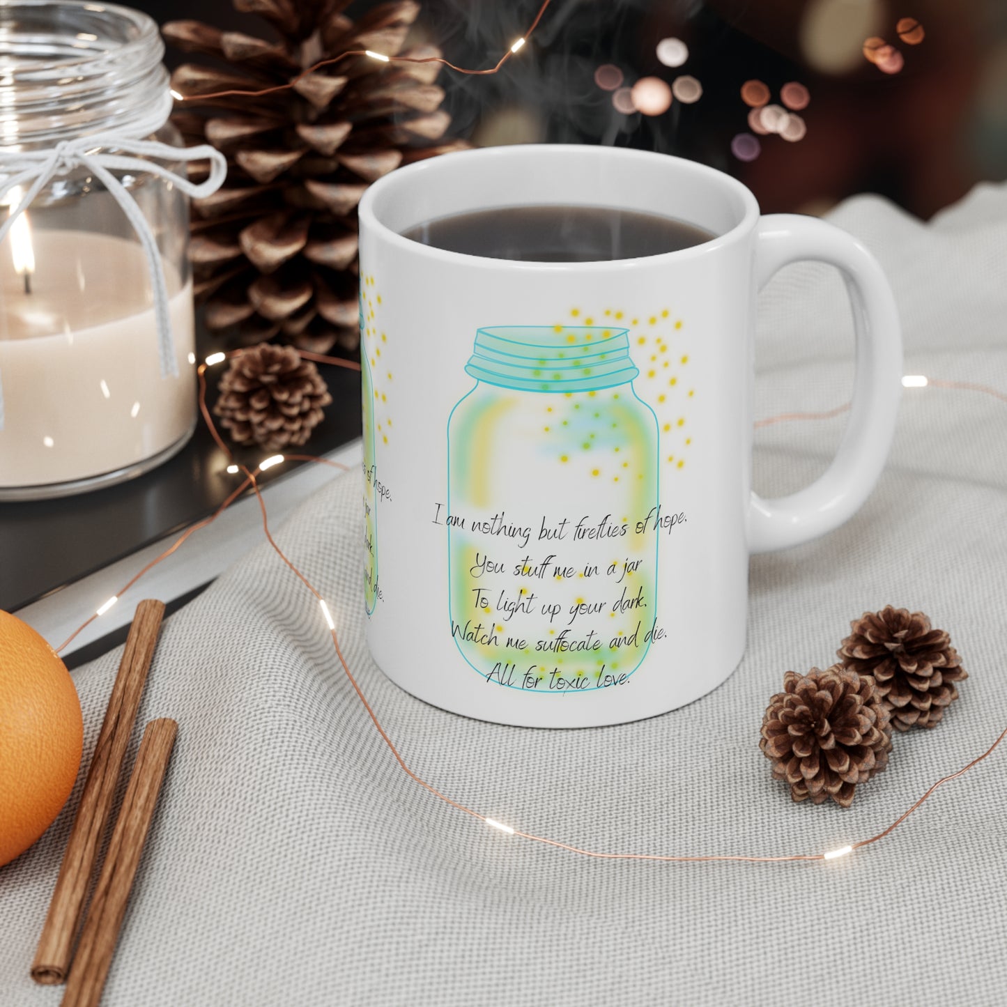 FIREFLIES OF HOPE Ceramic Mug 11oz