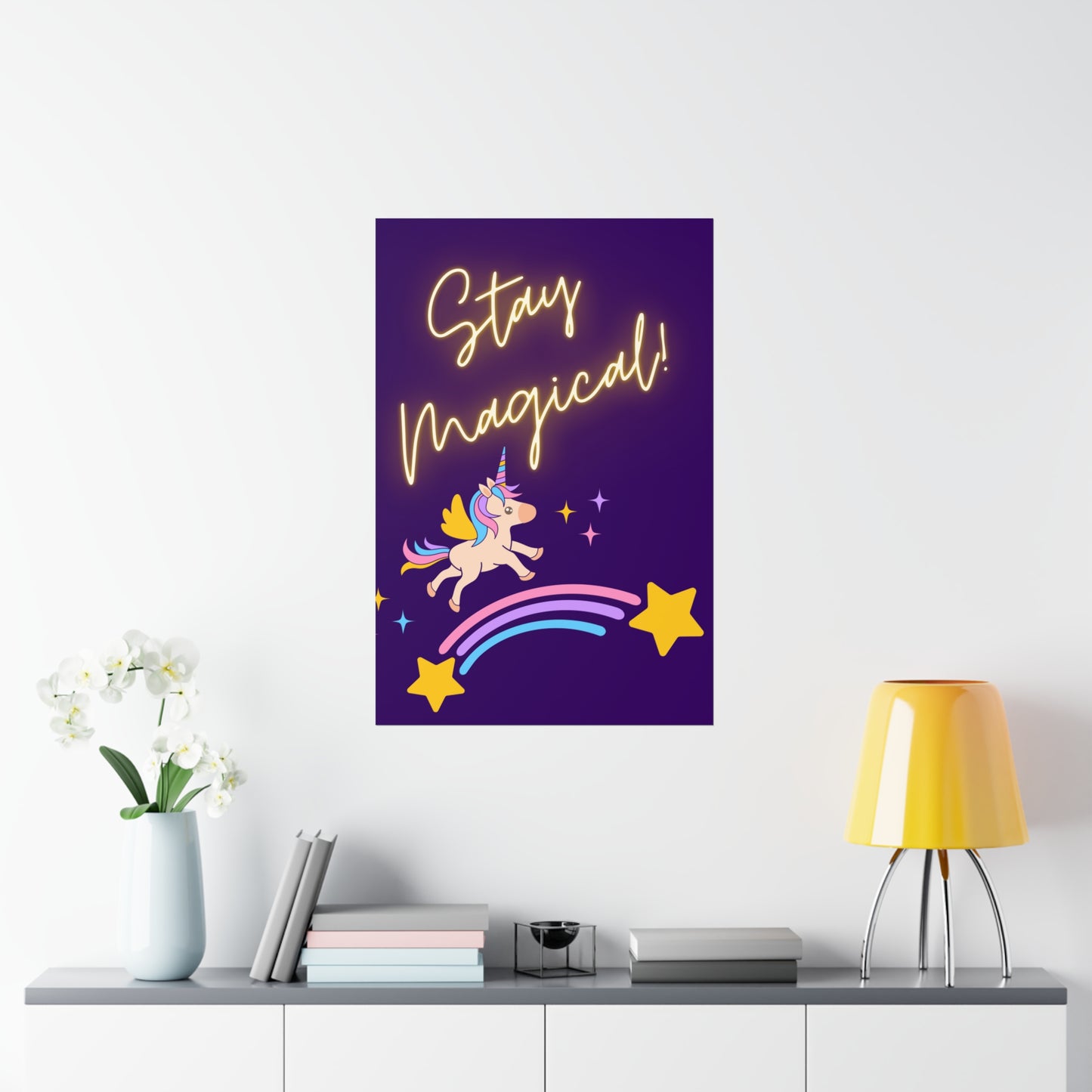 STAY MAGICAL UNICORN LOVE  Premium Matte Vertical Posters