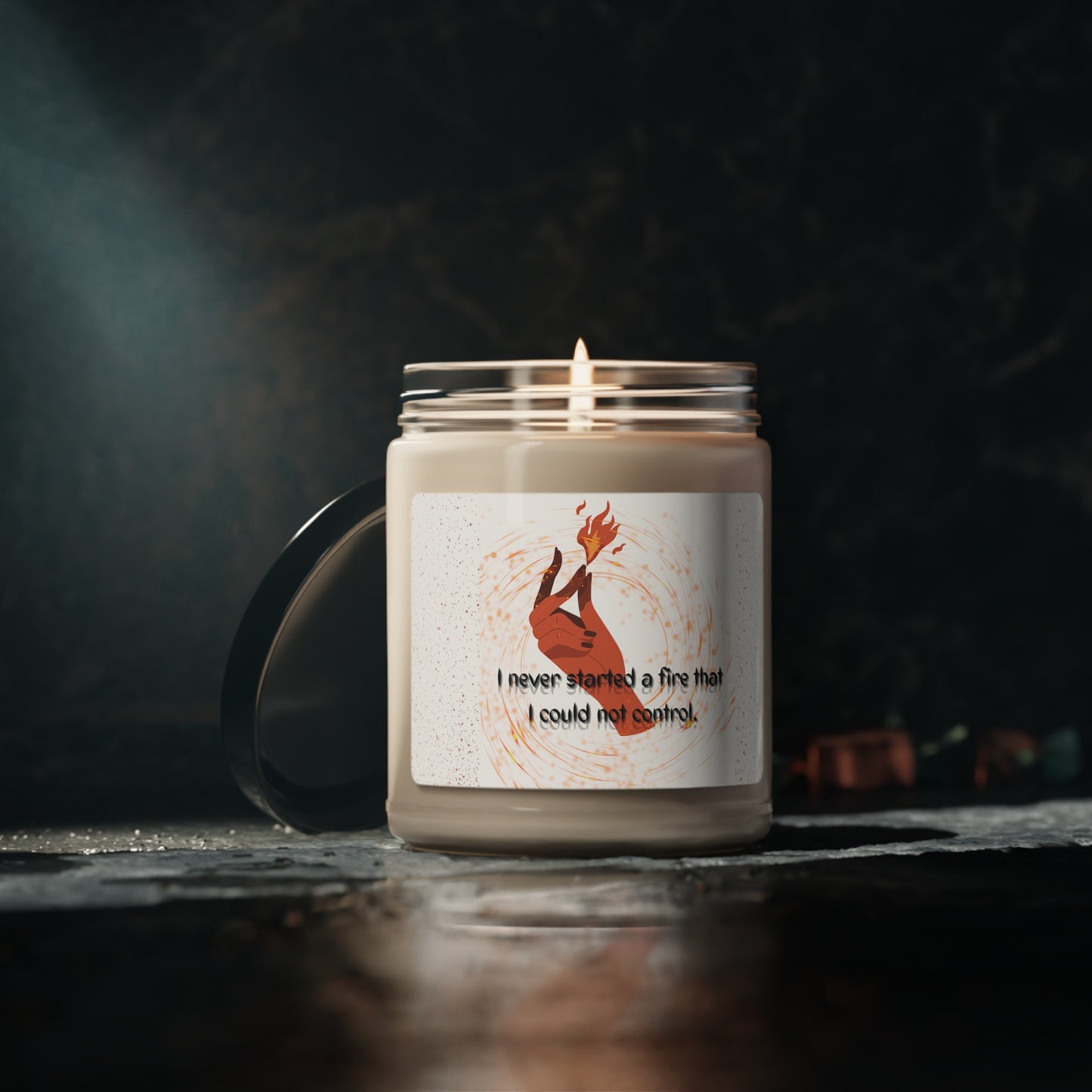 I HAVE NEVER STARTED A FIRE Scented Soy Candle, 9oz
