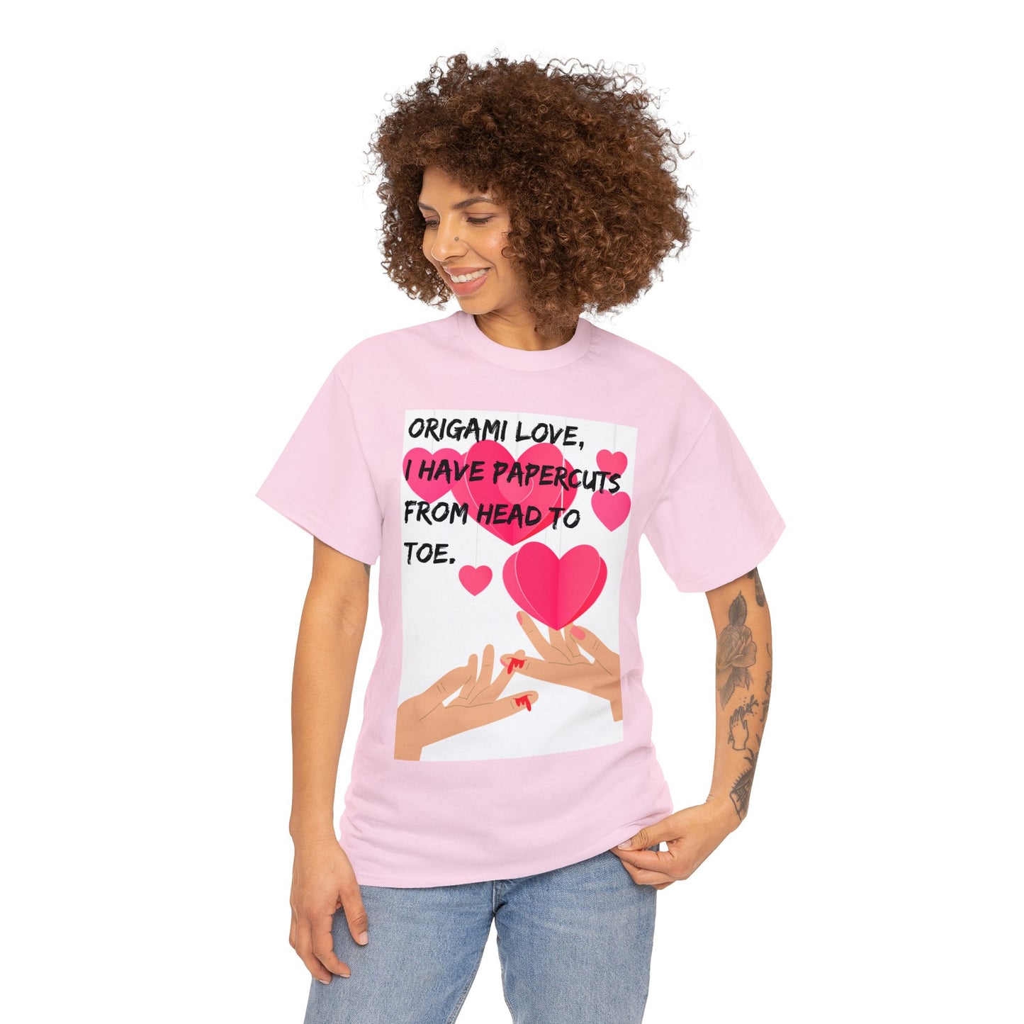 ORIGAME LOVE Unisex Heavy Cotton Tee