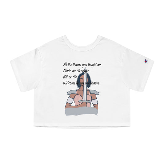 QUEENDOM Champion Women's Heritage Cropped T-Shirt