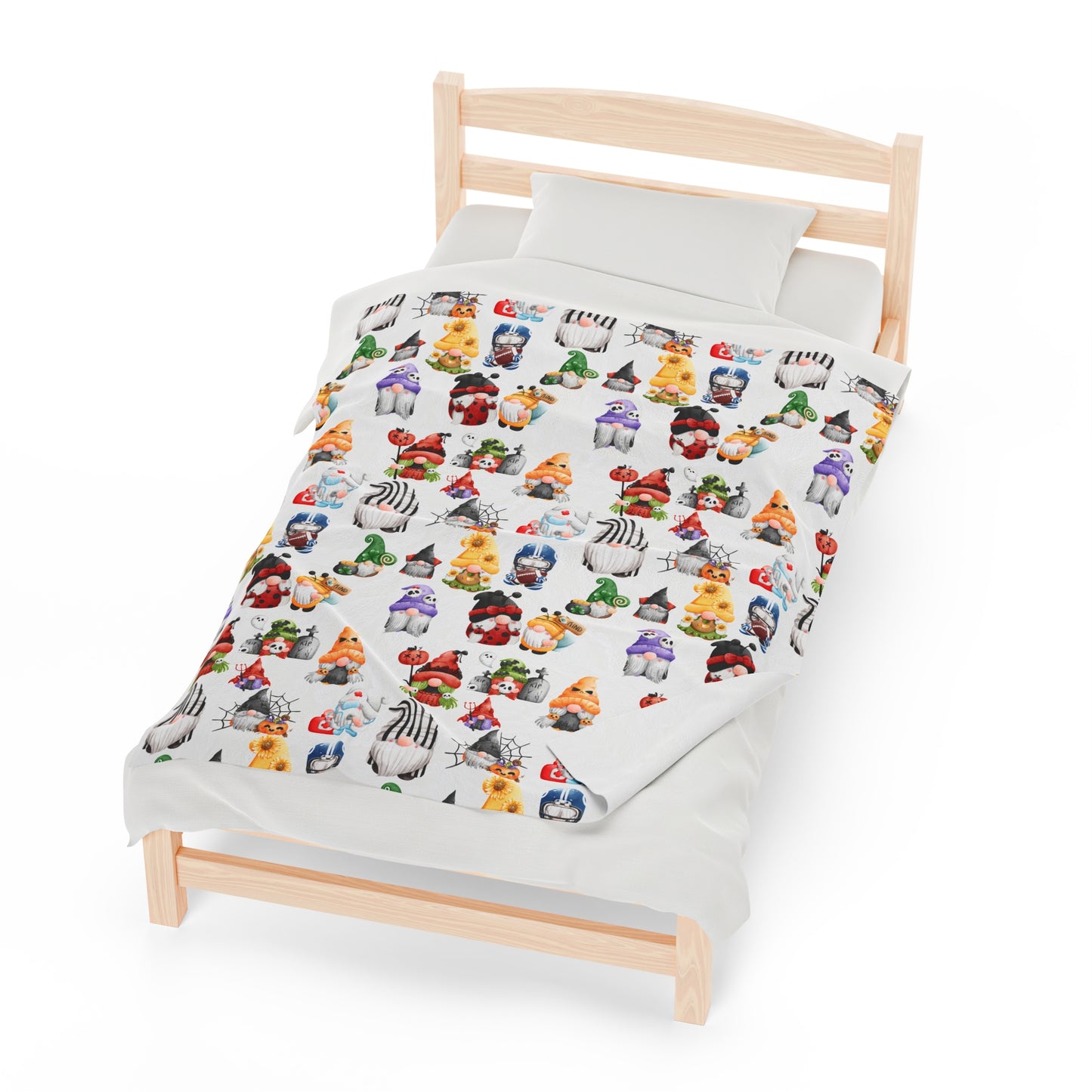 GNOMES IN HALLOWEEN Velveteen Plush Blanket