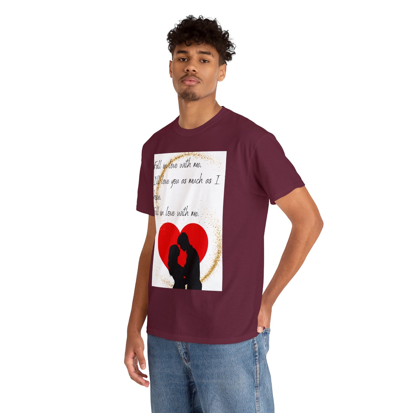 FALL IN LOVE WITH ME Unisex Heavy Cotton Tee