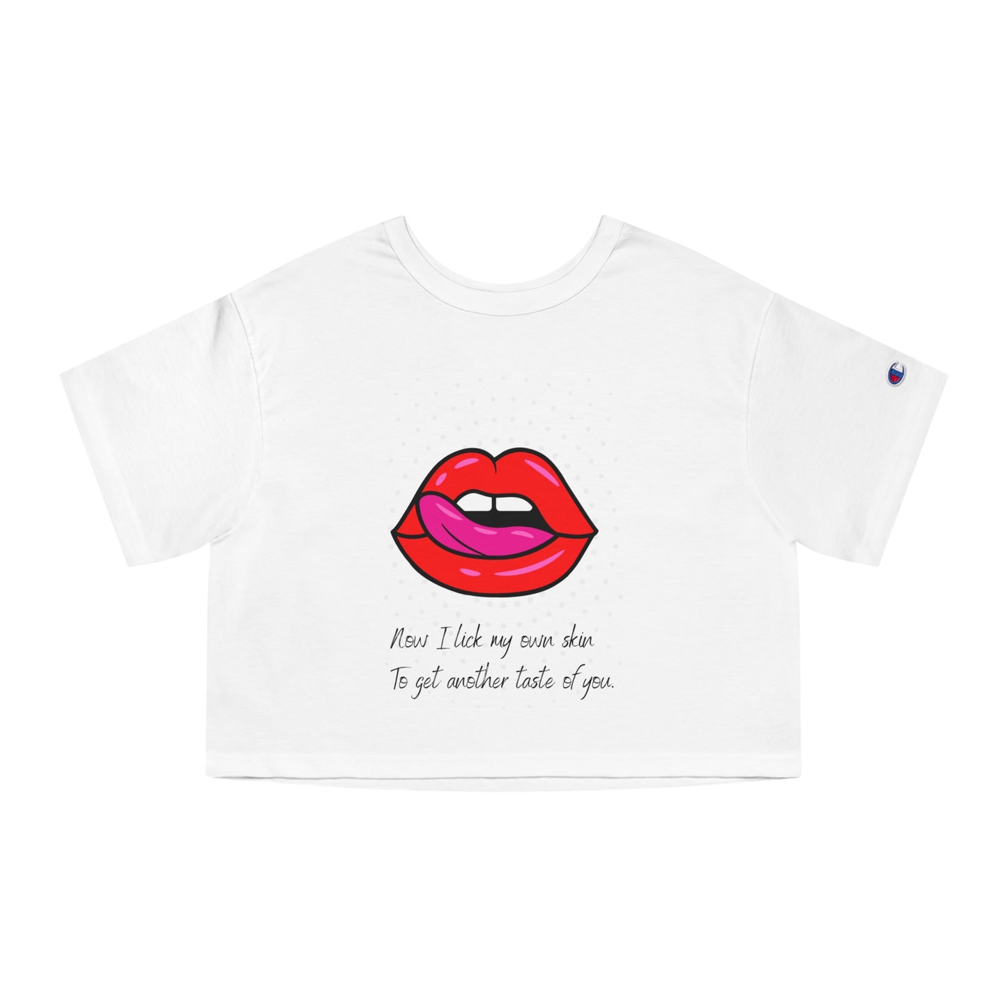 LICK MYSELF Champion Women's Heritage Cropped T-Shirt