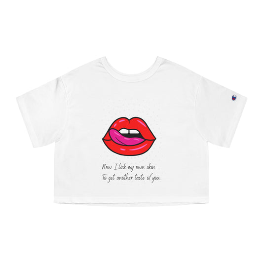 LICK MYSELF Champion Women's Heritage Cropped T-Shirt