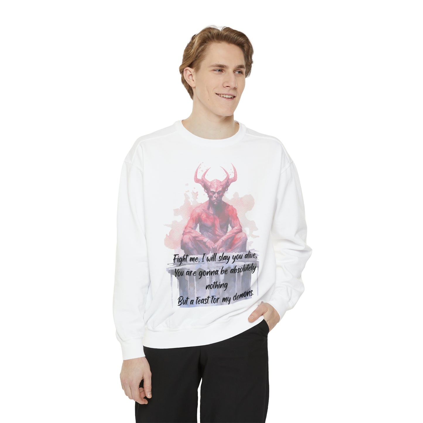 FEAST FOR MY DEMONS Unisex Garment-Dyed Sweatshirt