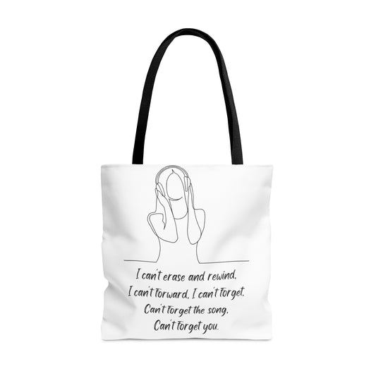 SONG STUCK IN MY HEAD Tote Bag (AOP)